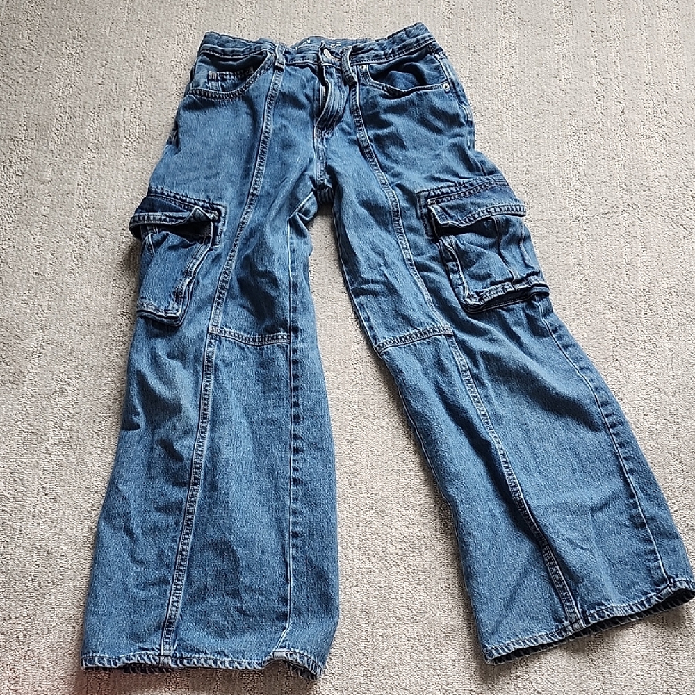Old Navy Kids Denim Cargo Jeans